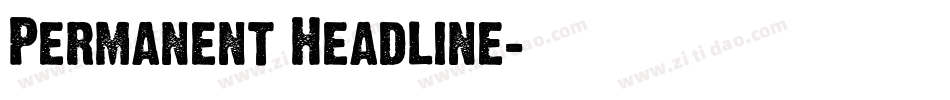 Permanent Headline字体转换